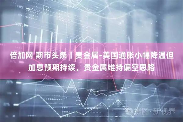 倍加网 期市头条丨贵金属-美国通胀小幅降温但加息预期持续,贵金属维持偏空思路